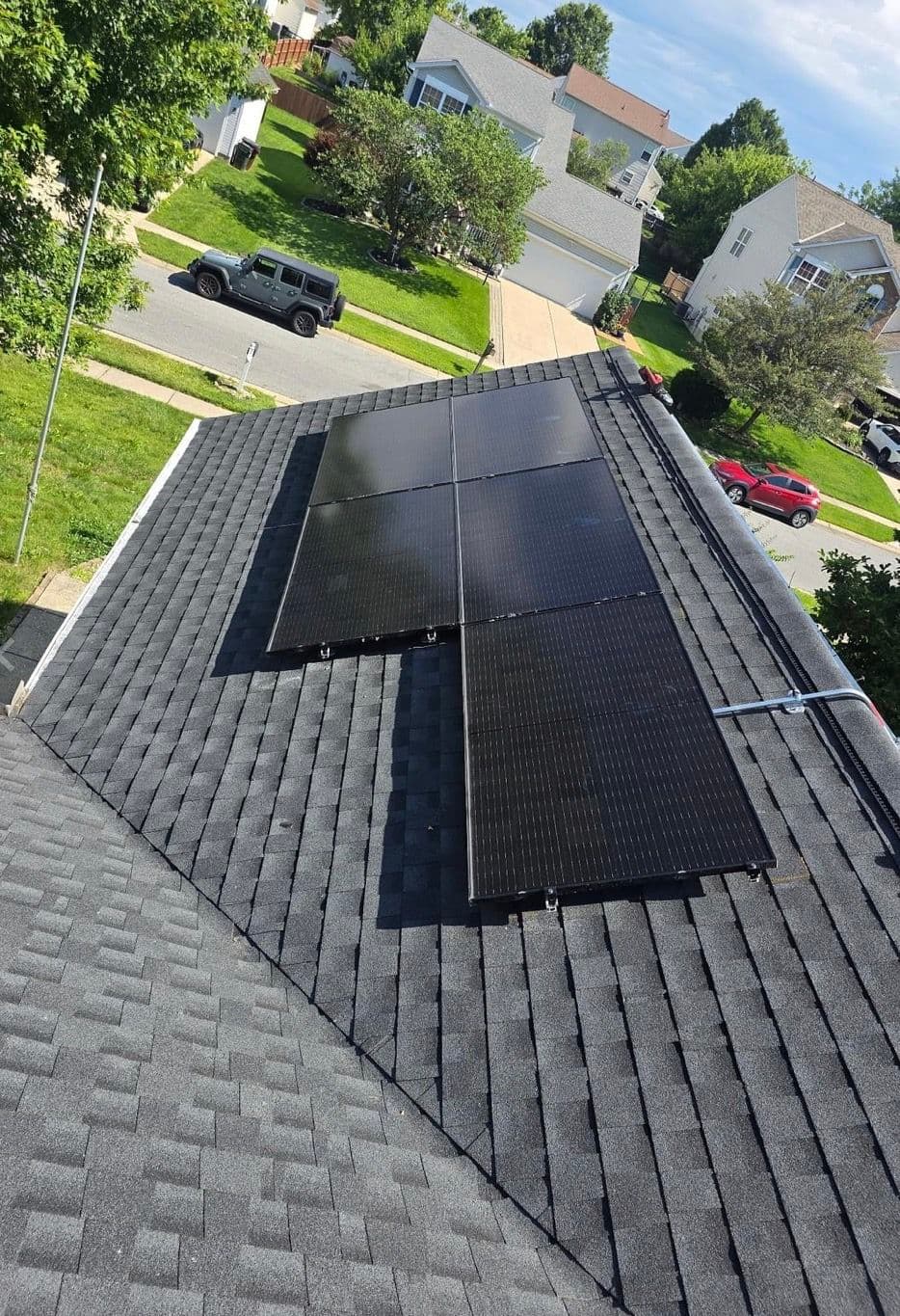 New Roof Installation With Solar Panel Detach and Reset image