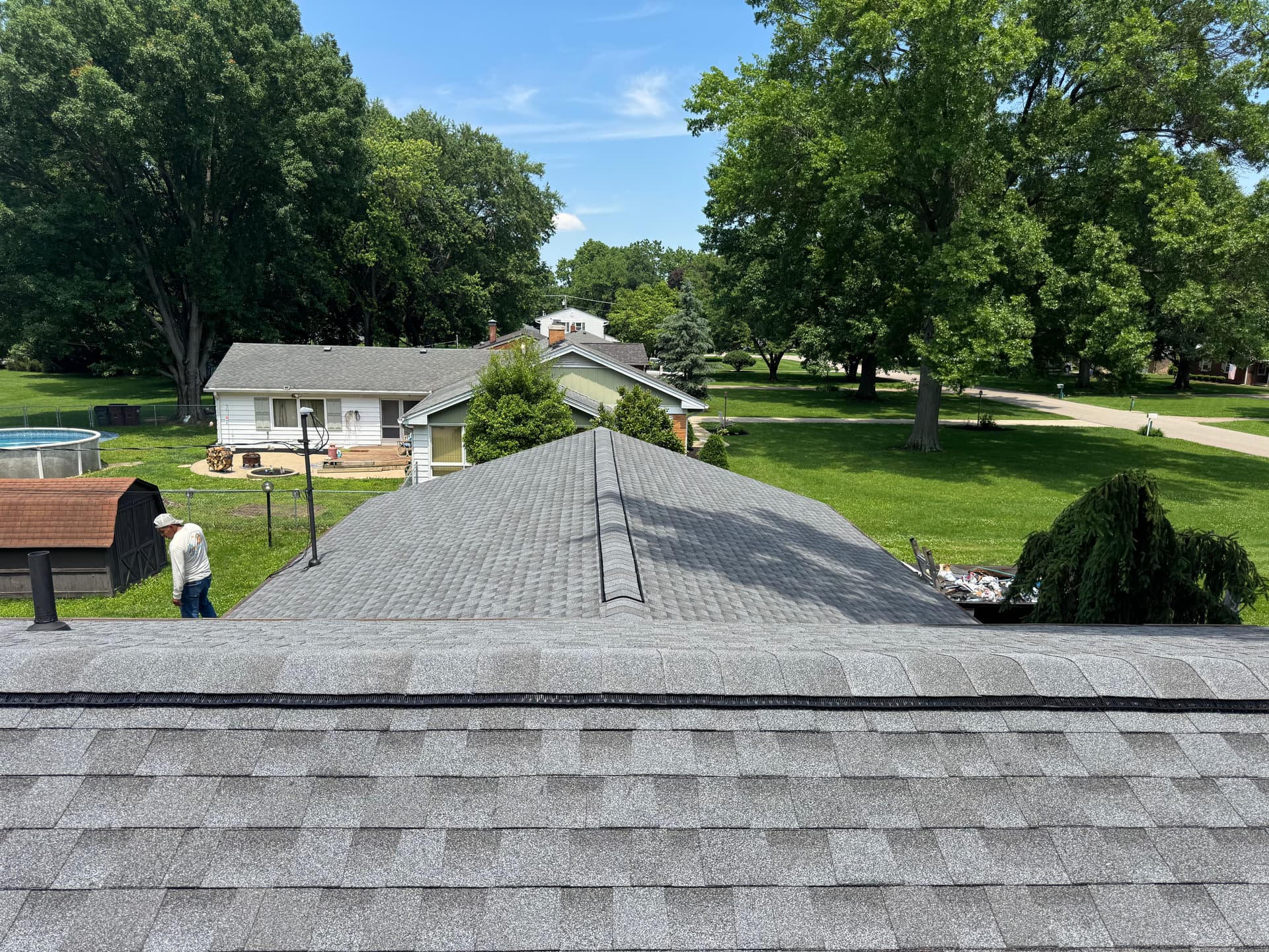 Gallery photos for Full Roof Tear-Off and GAF HDZ Shingle Install in Cincinnati: Image #7