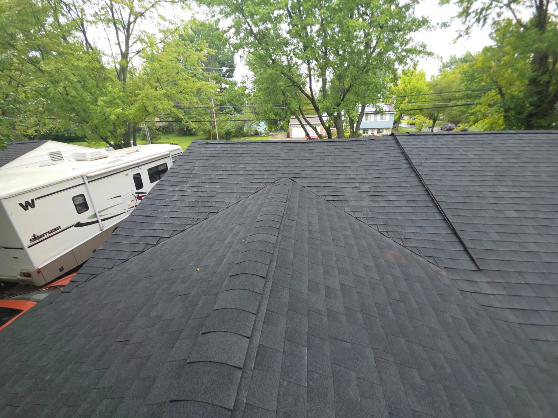 Gallery photos for Charcoal Shingle Roof Replacement Completed in Batavia: Image #1