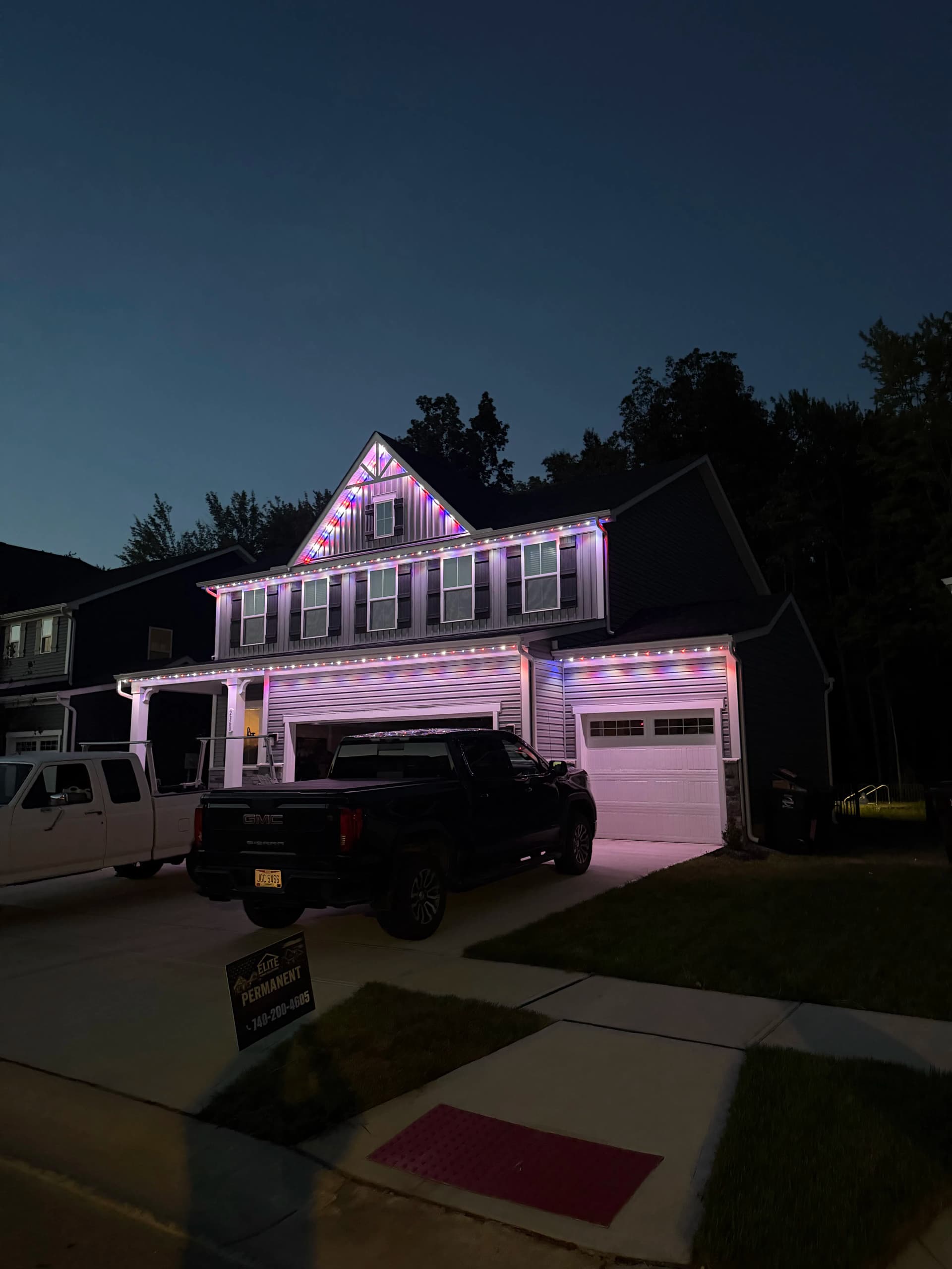 Gallery photos for Permanent Lighting Install on a New Build in Batavia Ohio: Image #3