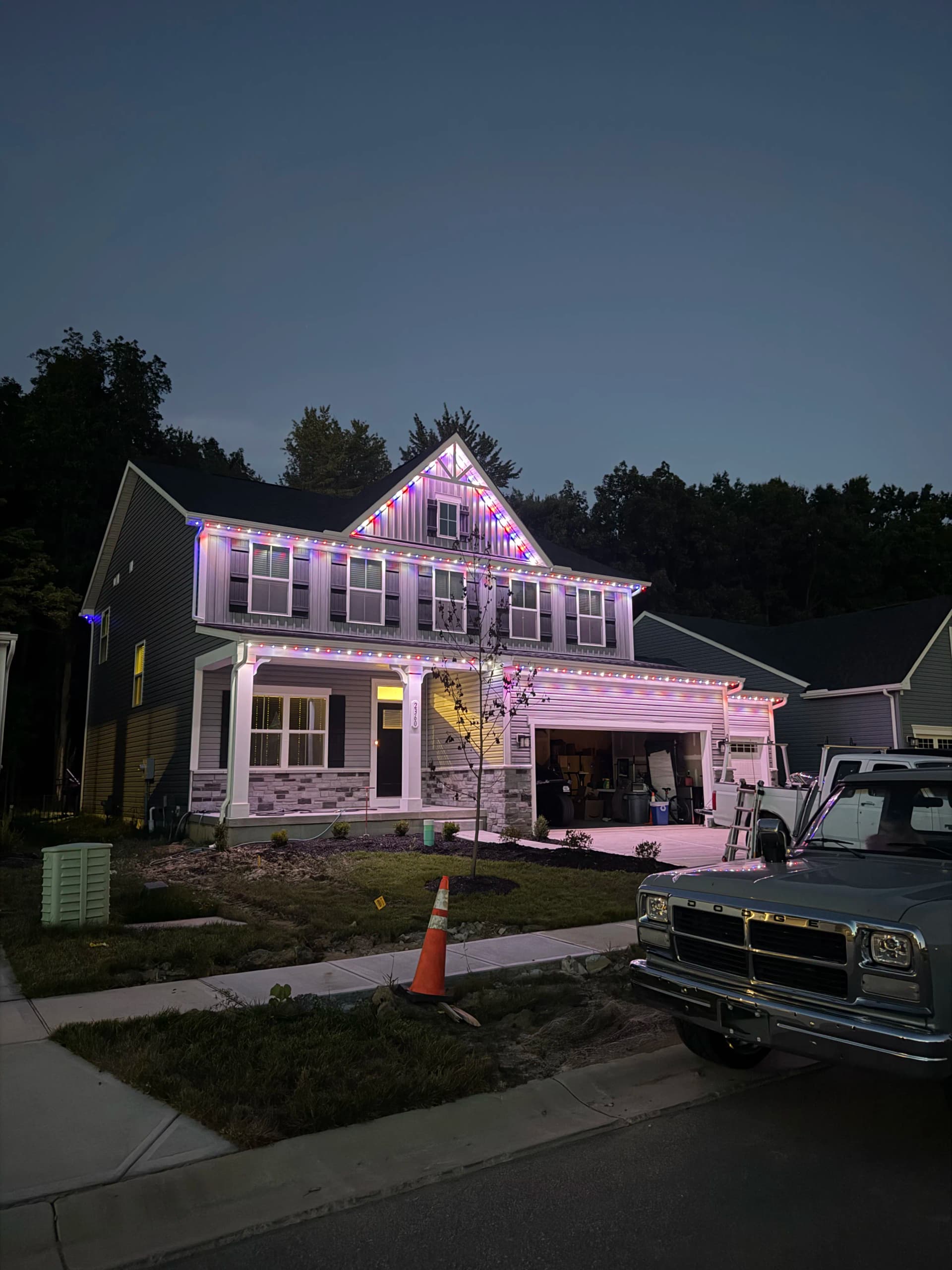 Gallery photos for Permanent Lighting Install on a New Build in Batavia Ohio: Image #2