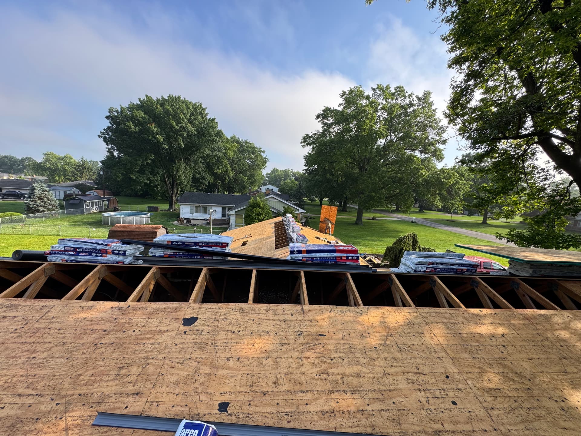 Gallery photos for Full Roof Tear-Off and GAF HDZ Shingle Install in Cincinnati: Image #6