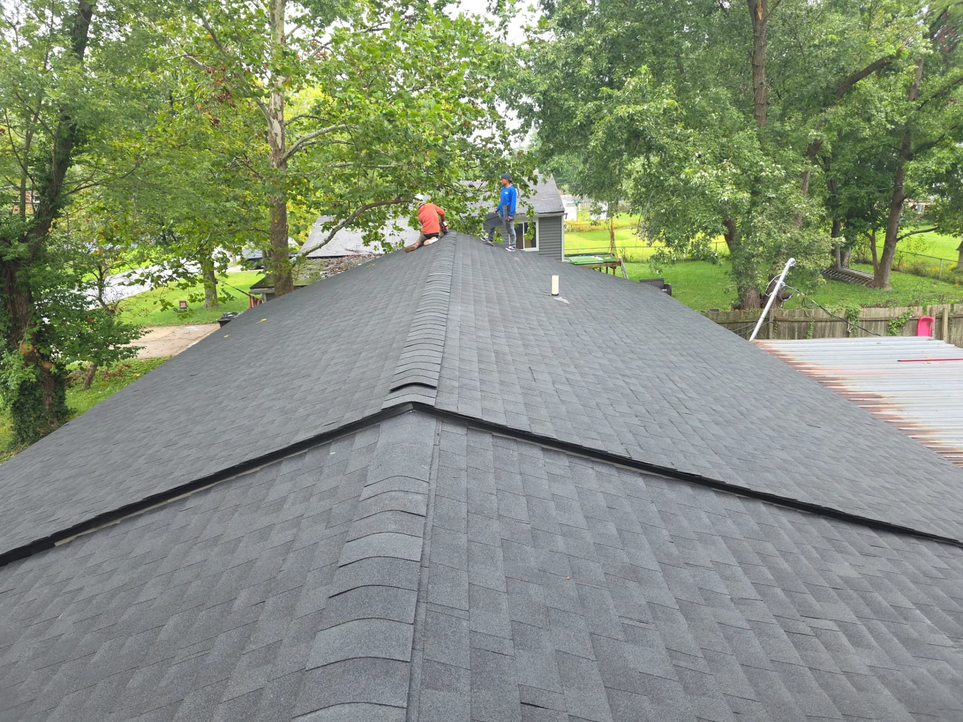 Charcoal Shingle Roof Replacement Completed in Batavia