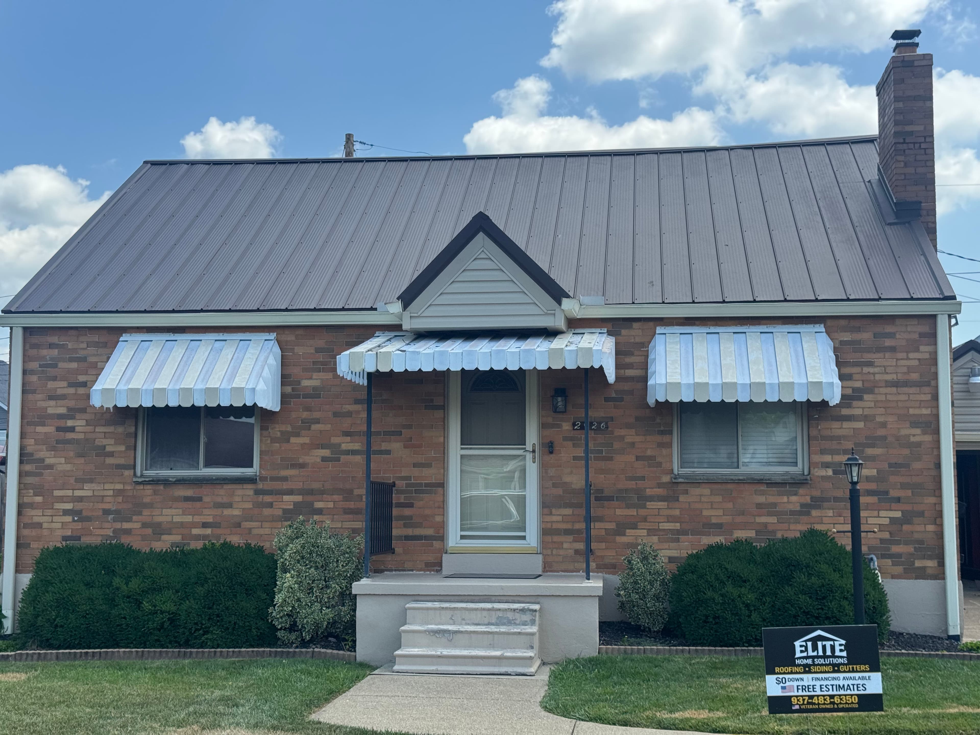 Project Quad Rib Metal Roof Installation in Frost Brown image