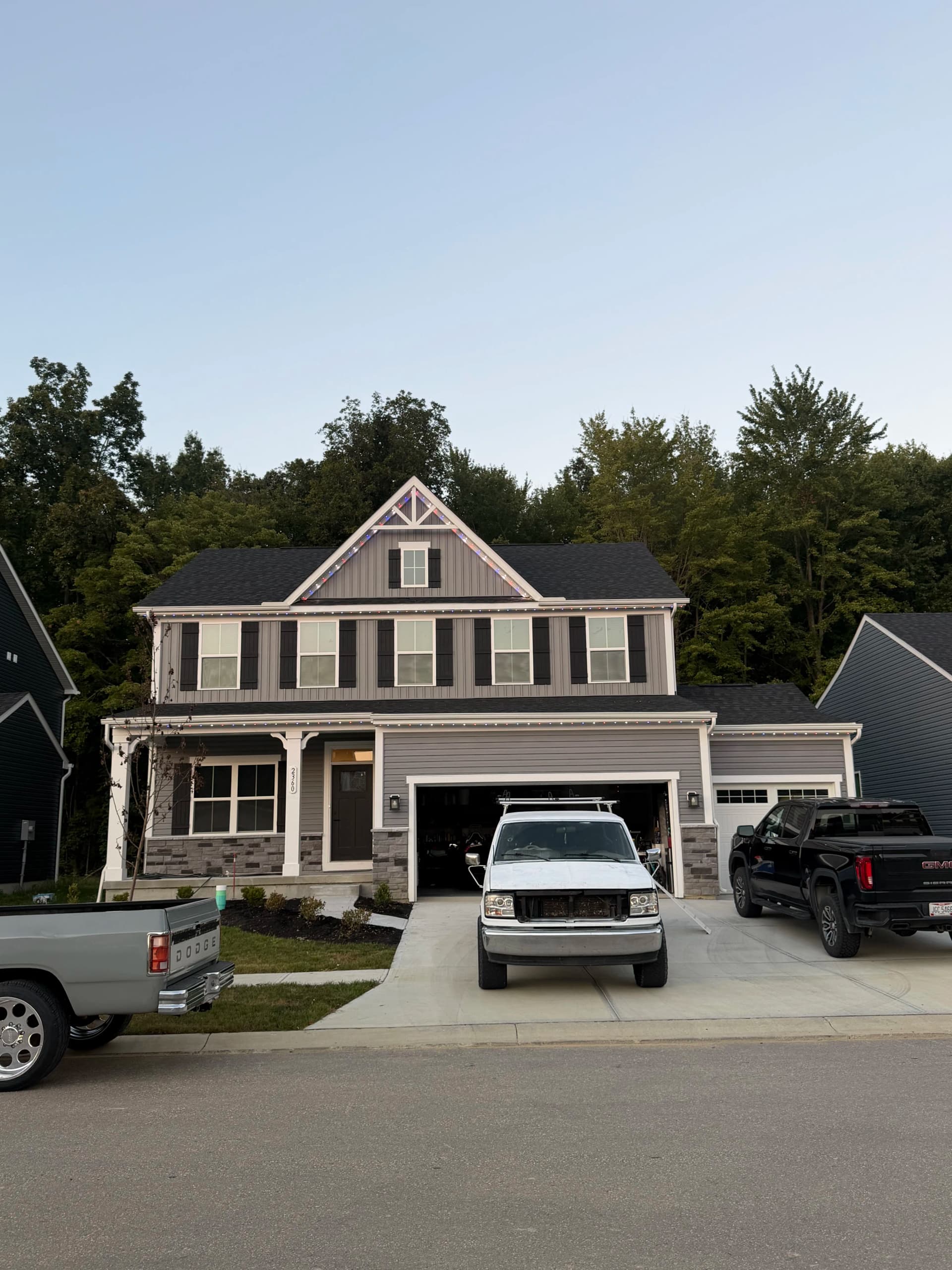 Gallery photos for Permanent Lighting Install on a New Build in Batavia Ohio: Image #1