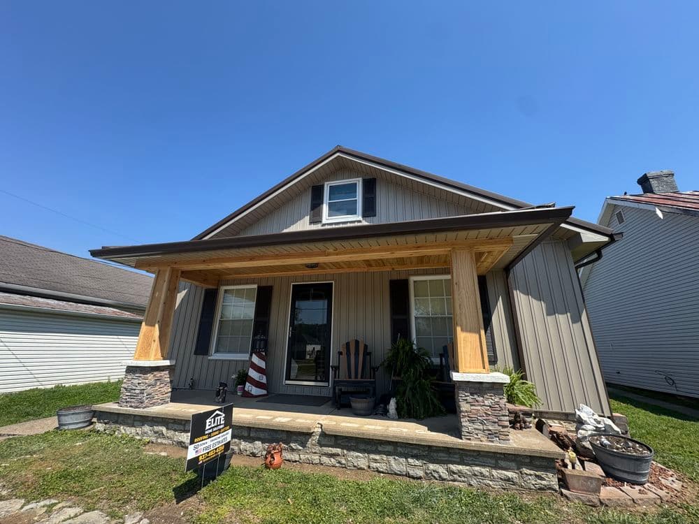 Gallery photos for Metal Roof, Board and Batten Siding, and Cedar Porch Build in Loveland: Image #2