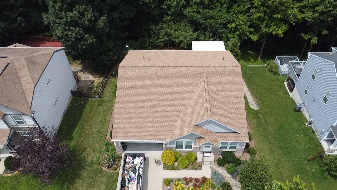 Gallery photos for GAF HDZ Shakewood Roof Replacement in Amelia Ohio: Image #1