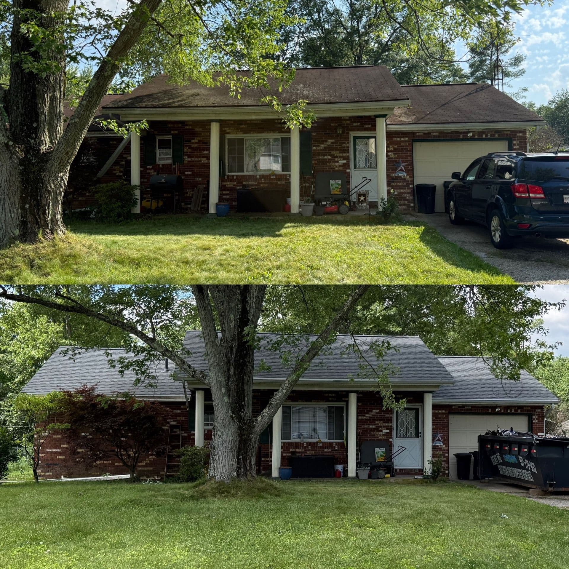 Gallery photos for Old 3-Tab Shingles Replaced With HDZ Pewter Grey Roofing: Image #2