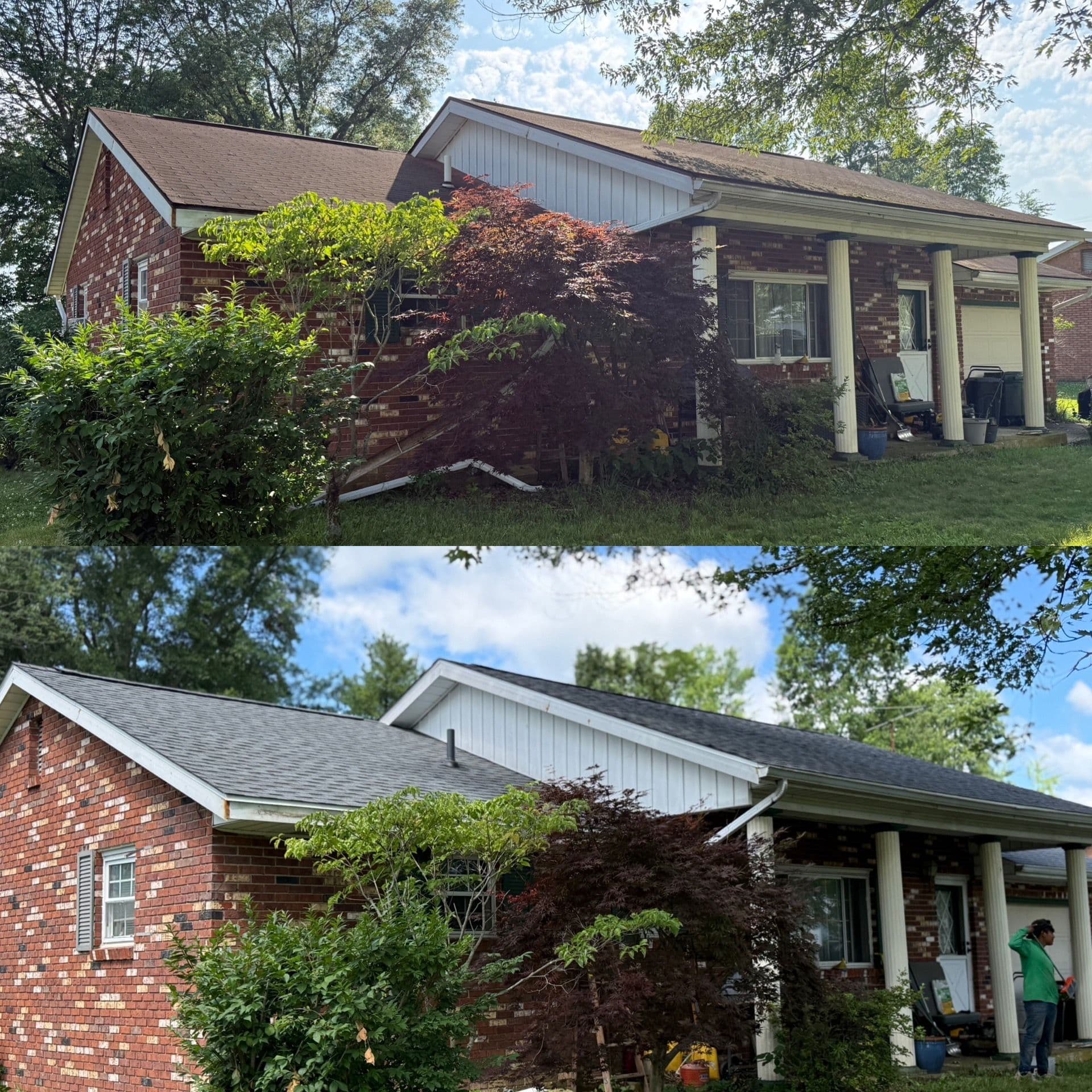 Gallery photos for Old 3-Tab Shingles Replaced With HDZ Pewter Grey Roofing: Image #1