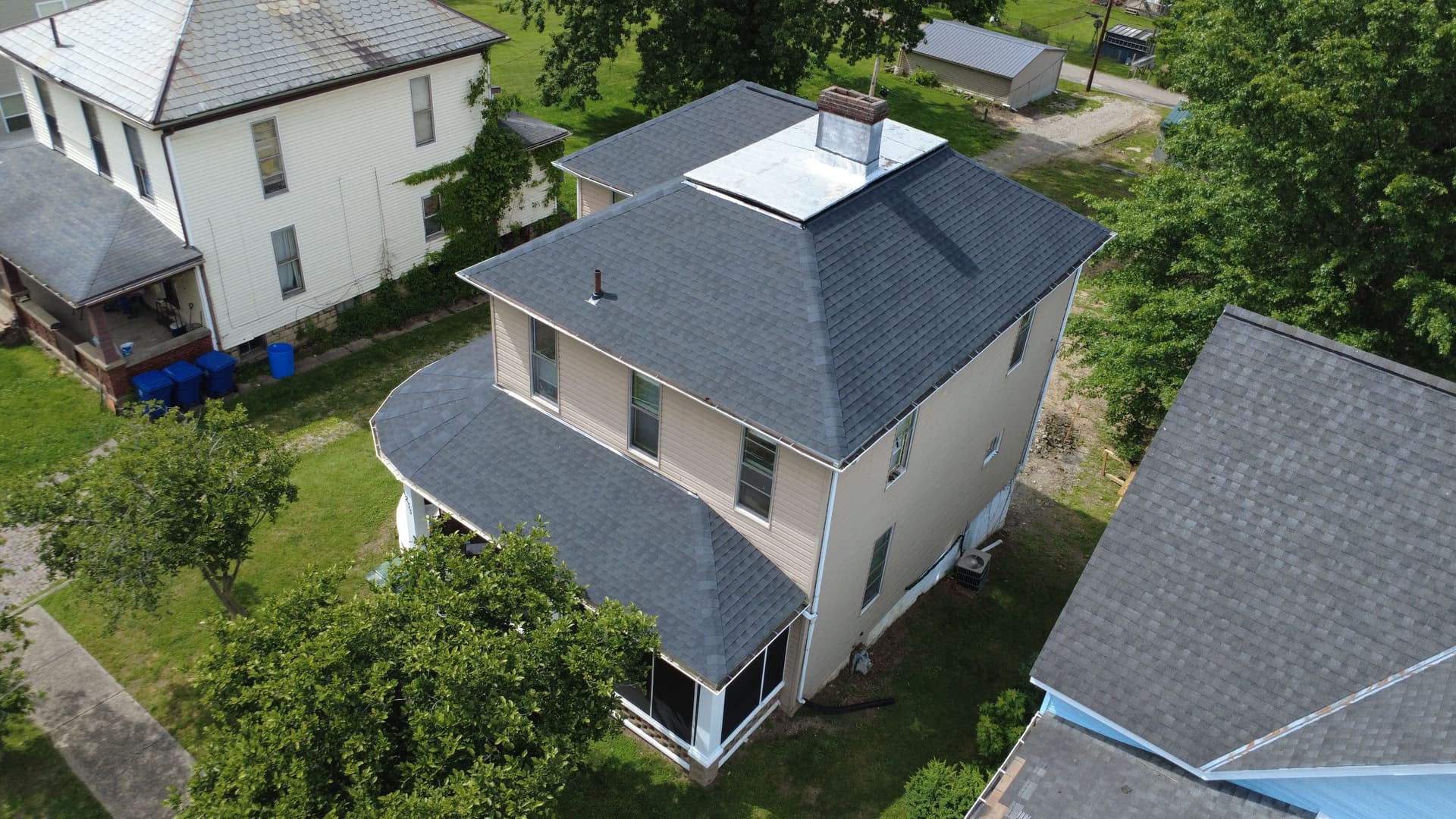 Gallery photos for GAF Charcoal Roof Replacement with Full Deck Repair in Cambridge Ohio: Image #3