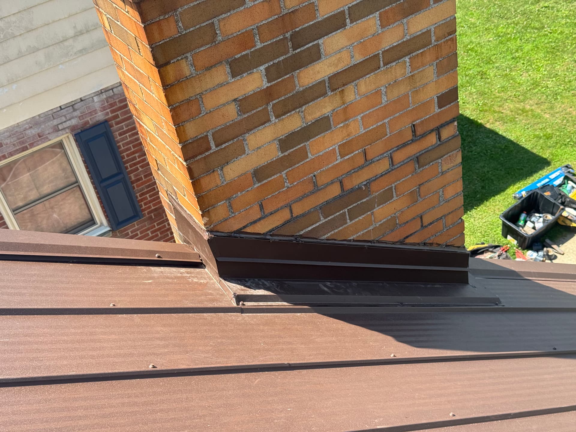 Gallery photos for Quad Rib Metal Roof Installation in Frost Brown: Image #8