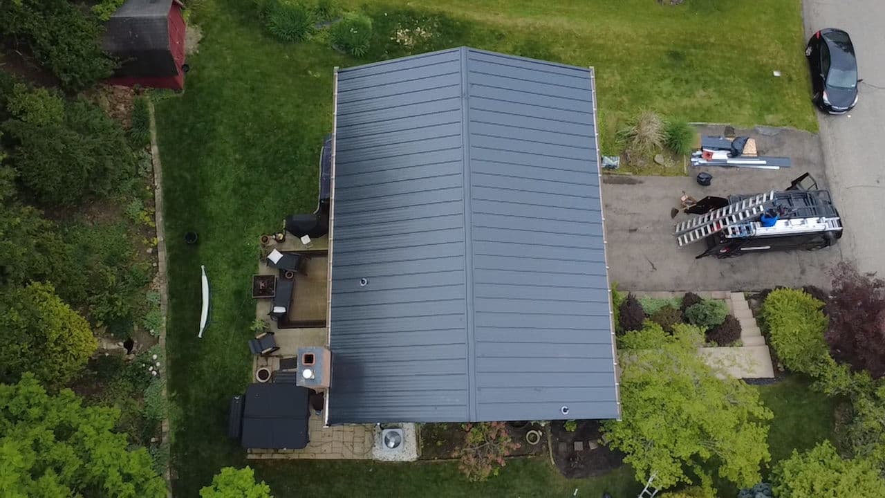 Gallery photos for Standing Seam Metal Roof and Gutter Upgrade on a Classic Two-Story Home: Image #8