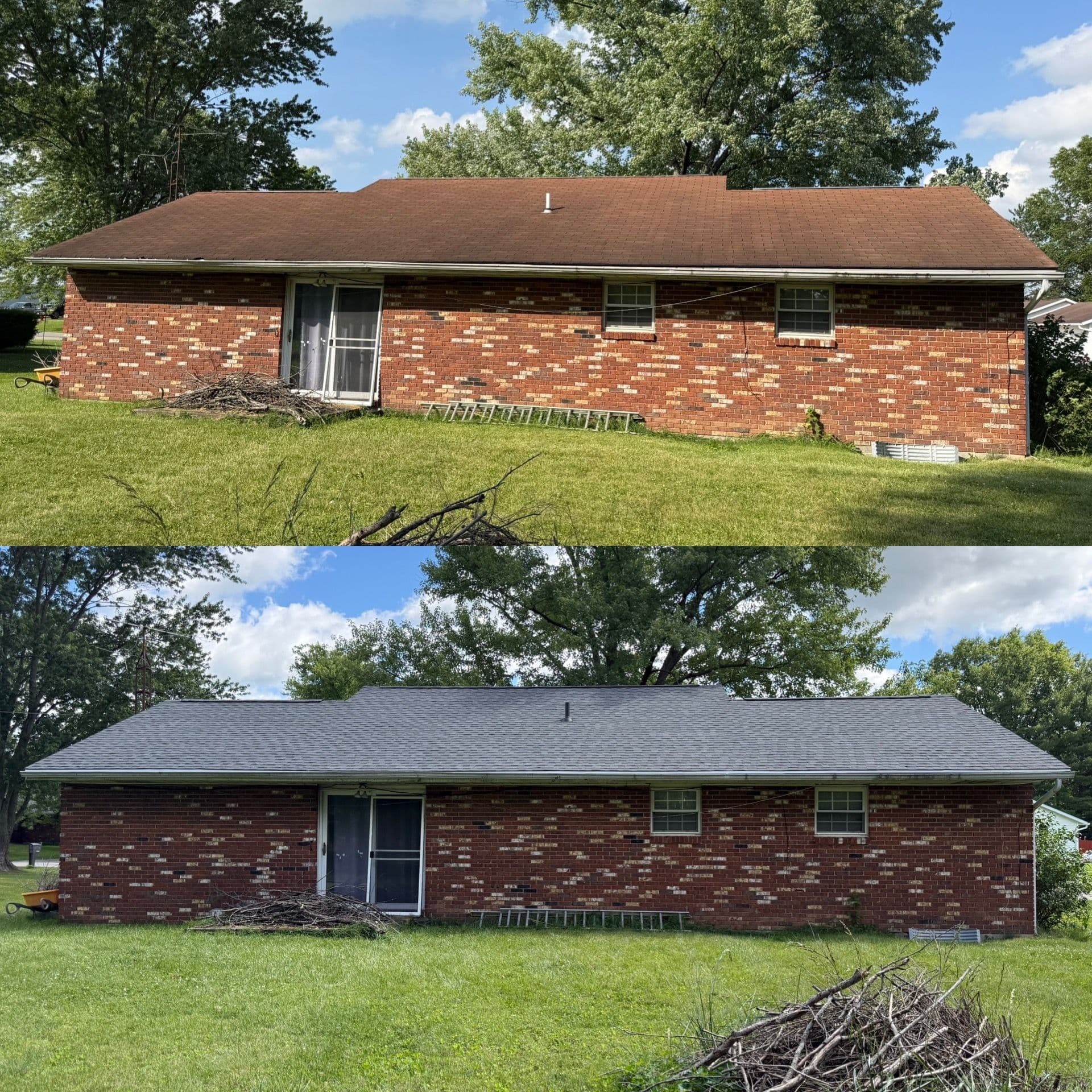 Old 3-Tab Shingles Replaced With HDZ Pewter Grey Roofing image
